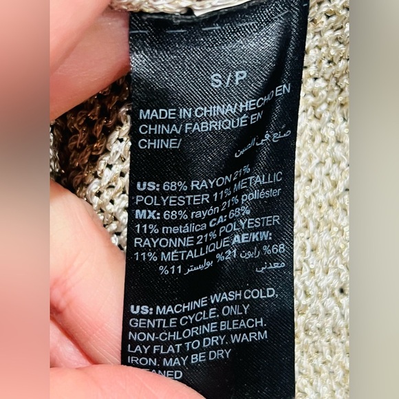 White House Black Market golden sweater size S like new ππ» - Picture 6 of 8